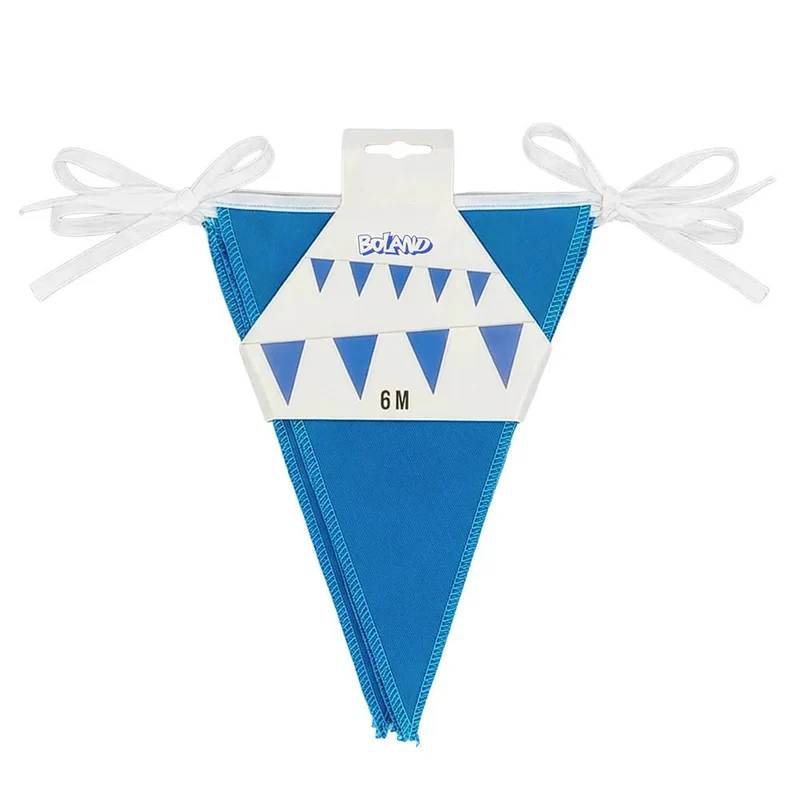Blaue Polyester-Fahnenkette