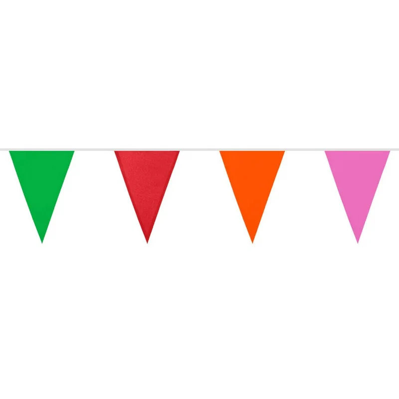 Mehrfarbige Flaggenkette aus Polyester