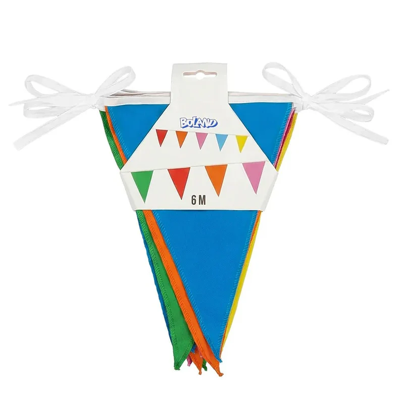Mehrfarbige Flaggenkette aus Polyester