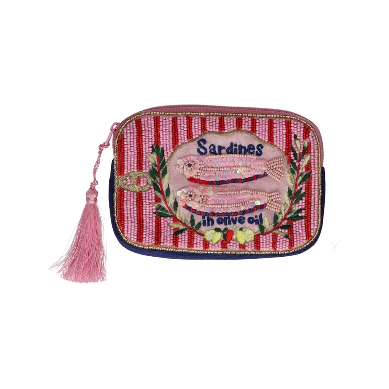 Kosmetiktasche ELODIE S Motiv: Sardines rosa