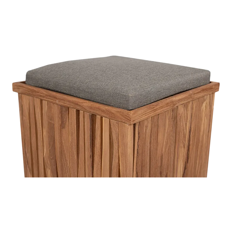 Teak Box Hocker Oxford