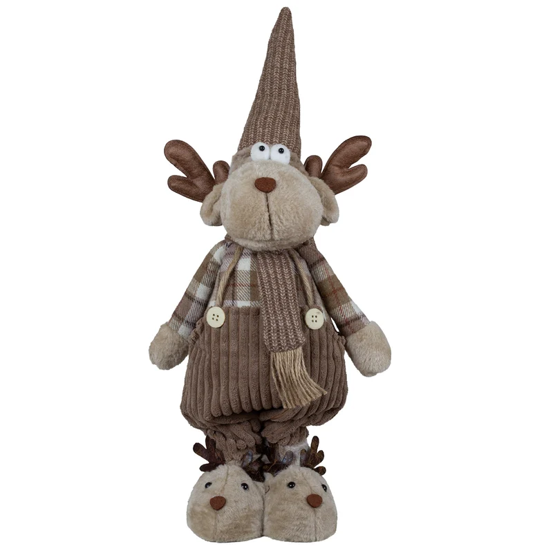 Elch mit Teleskopbeinen 50-68cm – 2 Designs, Handgefertigt