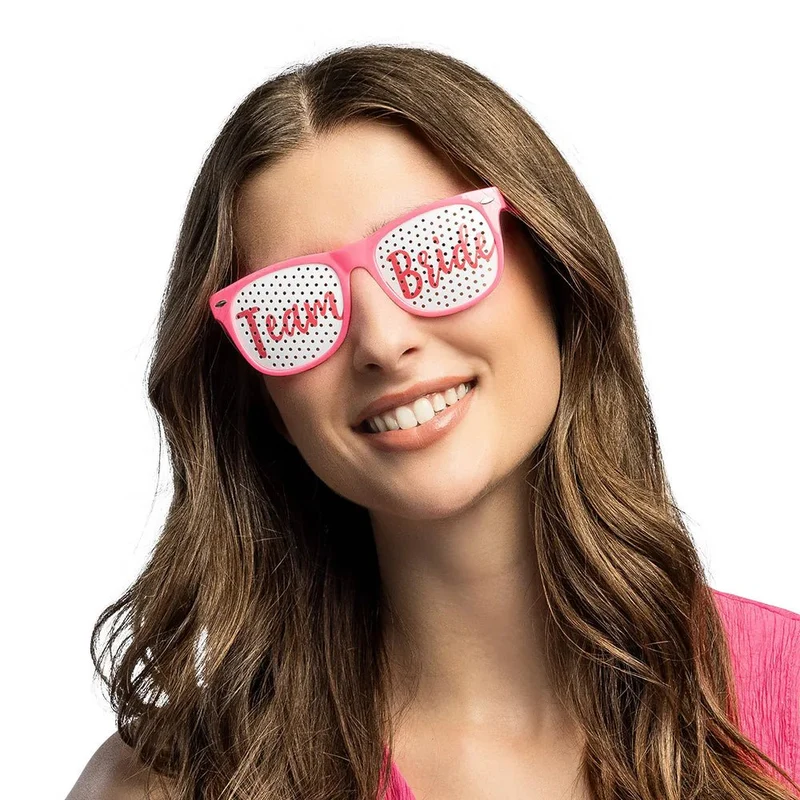 Team Bride Brille Rosa 3er-Set