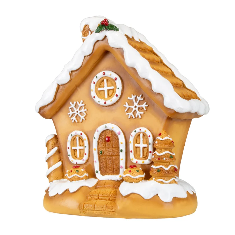 Lebkuchenhaus 15cm braun