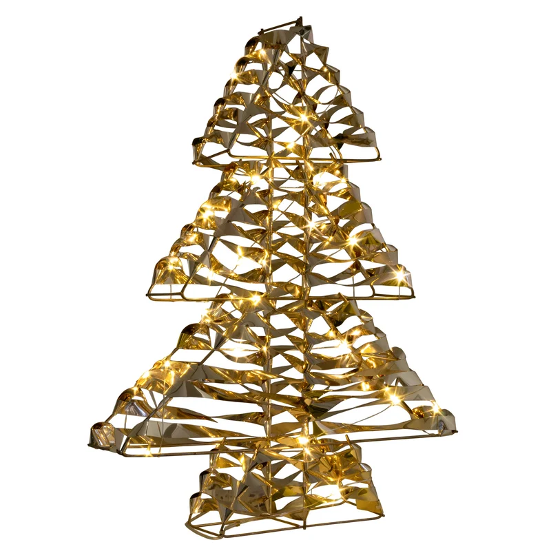 LED Lichterbaum warmweiß - Farbe gold - Höhe 40cm – mit Timer
