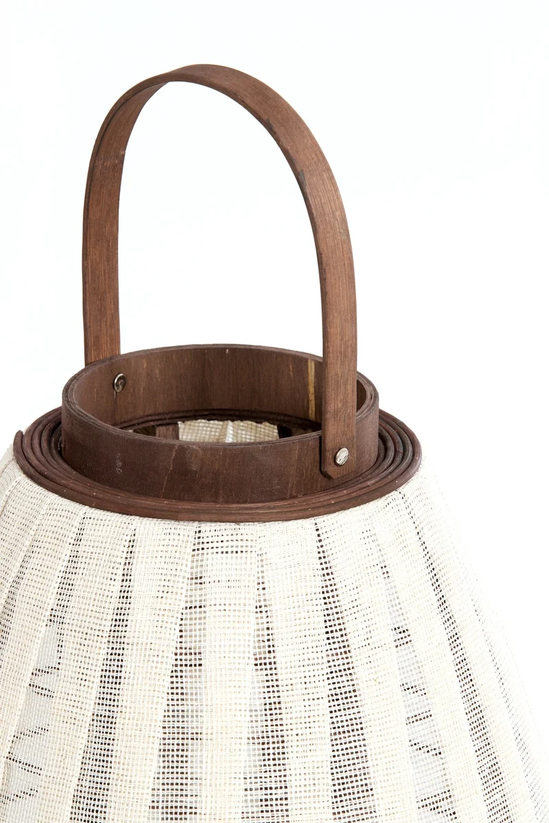 Windlicht DAZIO Leinen naturell 32×32×40cm