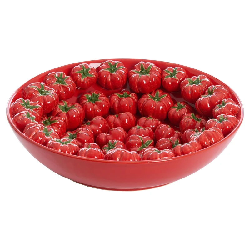 dekorative Schale TAMINA POMODORO rot Ø43x12cm