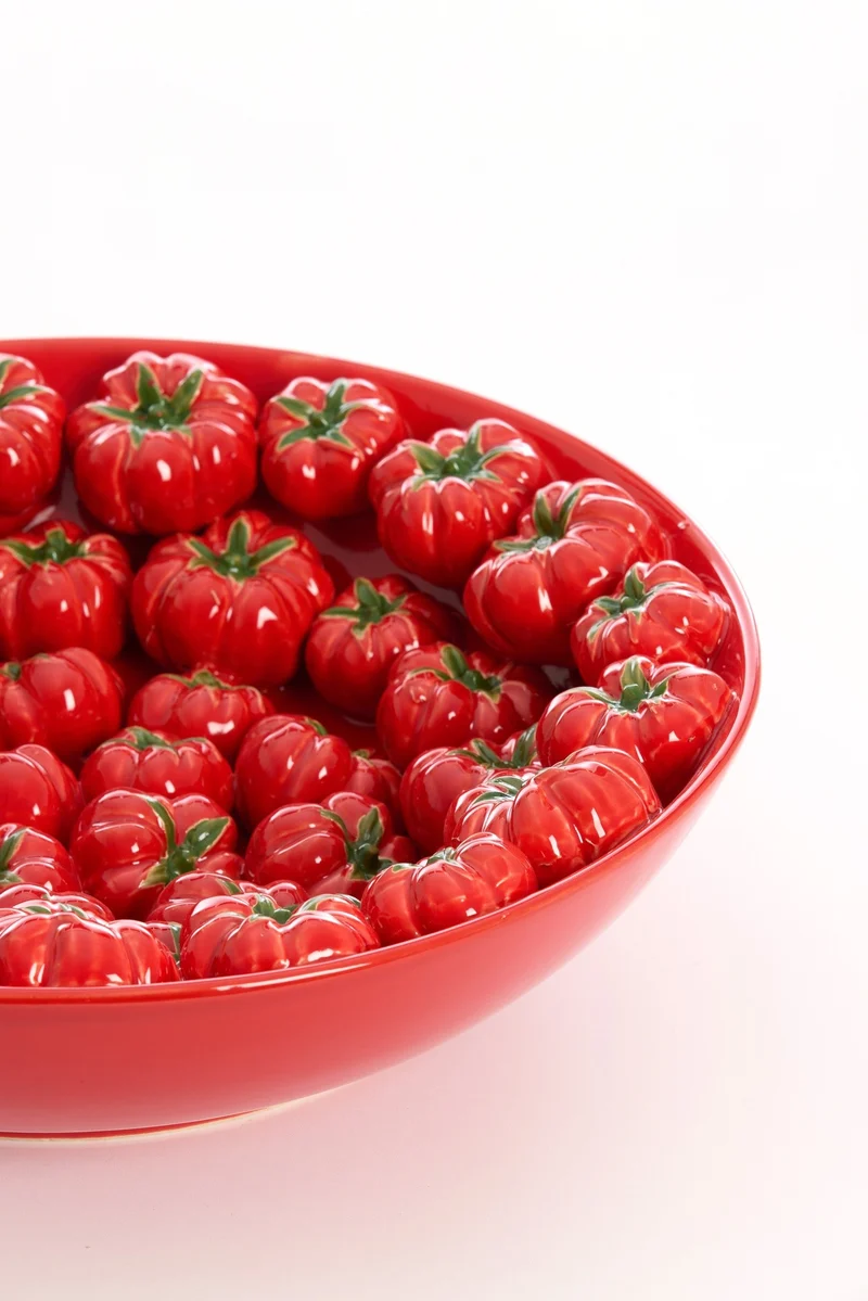 dekorative Schale TAMINA POMODORO rot Ø43x12cm