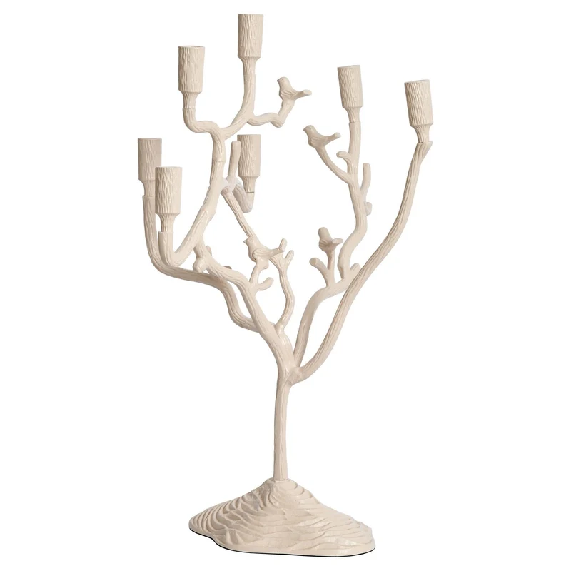 Kerzenständer JARDIA 7-Kerzen crème 60×35×70cm
