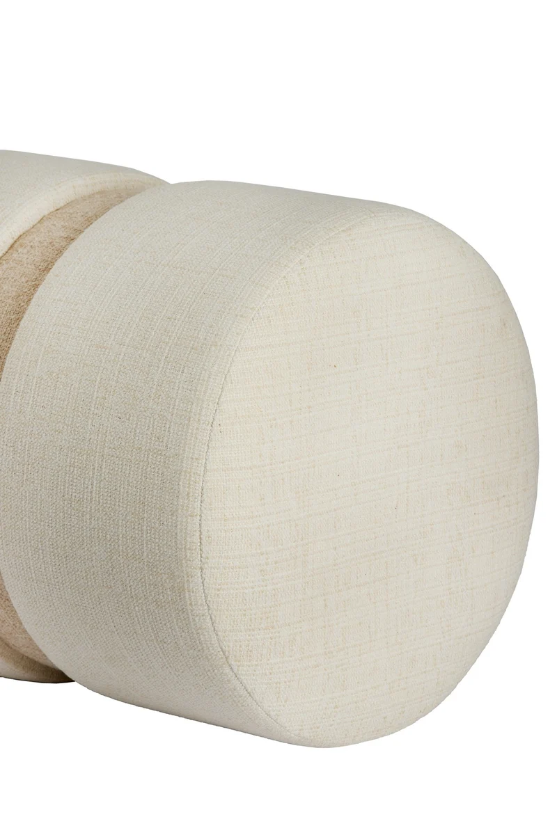 runder Pouf NOVIRA beige