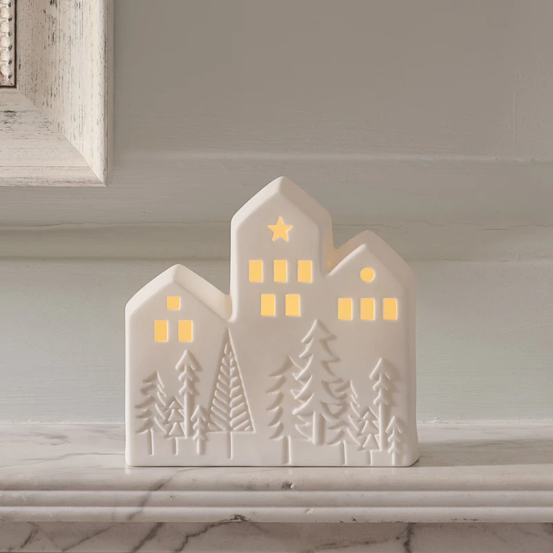 Leuchtendes Weihnachts-Deko-Set für das Fenster