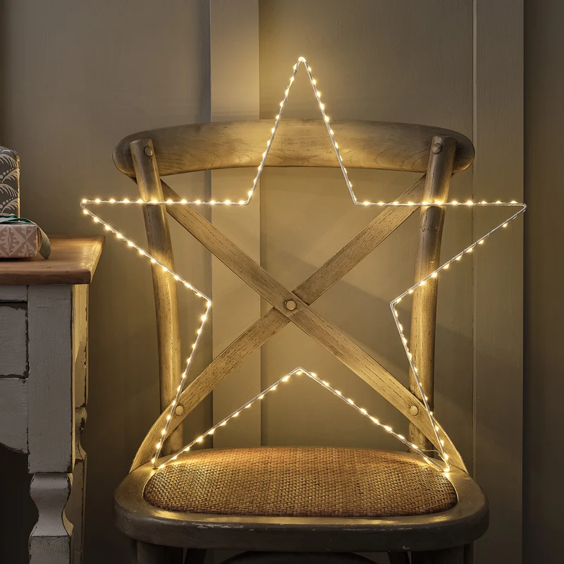Großer 60 cm Osby LED-Leuchtstern mit zweifarbiger Beleuchtung