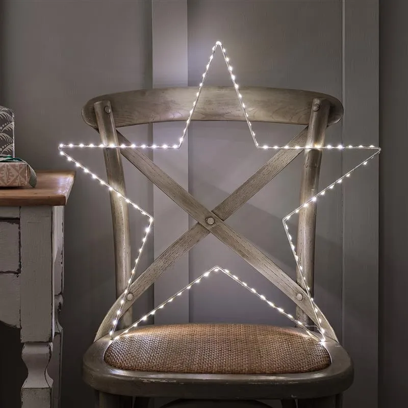 Großer 60 cm Osby LED-Leuchtstern mit zweifarbiger Beleuchtung
