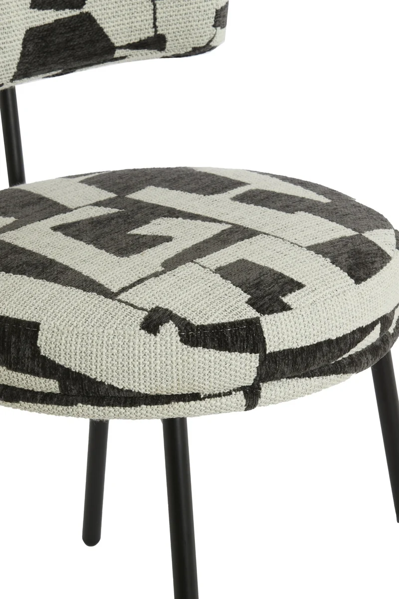 Esszimmerstuhl HARVIE creme-schwarz