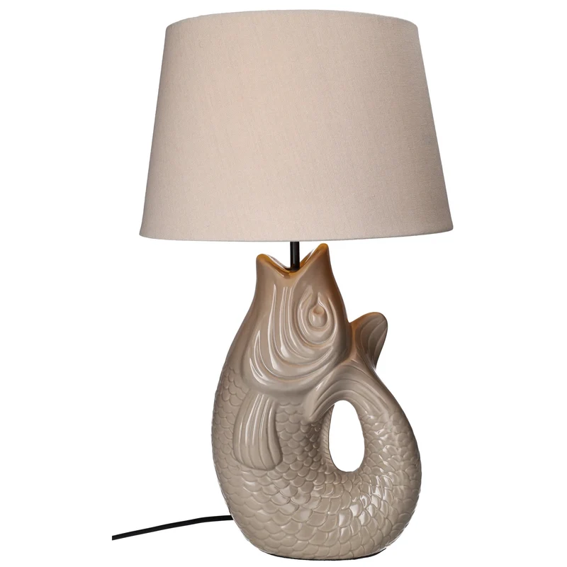 Tischleuchte Monsieur Carafon Fisch L – Sandstone