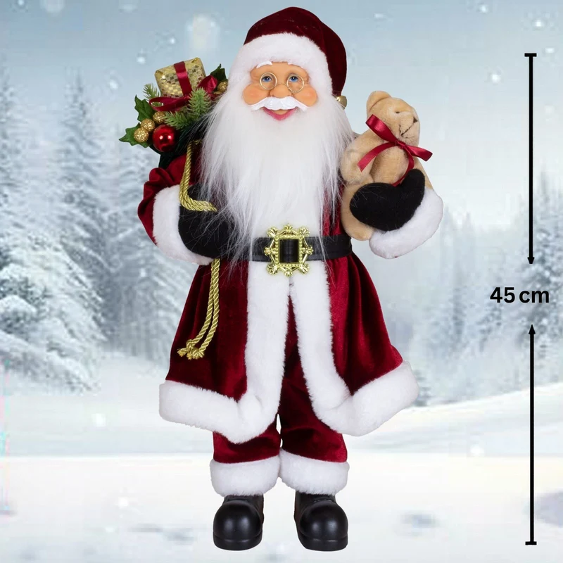 Weihnachtsmann Torben 45cm stehend