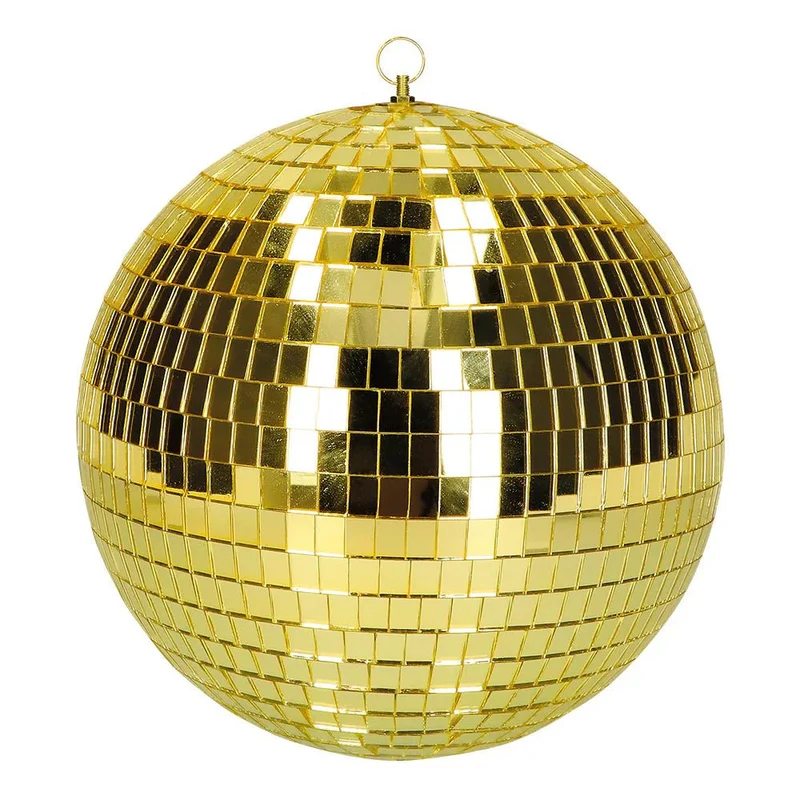 Goldene Disco-Kugel, glänzend, 30 cm