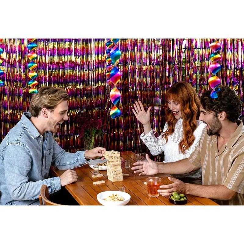 Braunes Trinkspiel Jenga, 2-teilig