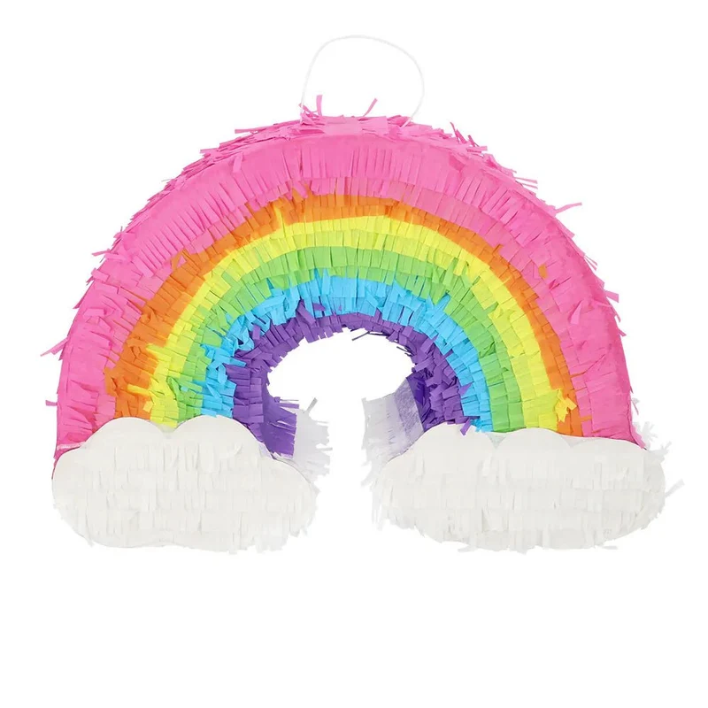 Regenbogen-Piñata, bunt, 45 cm
