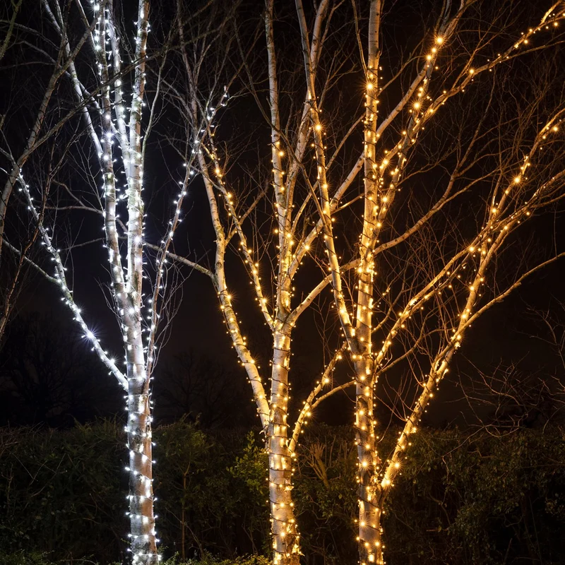 Pro Connect IP67, 105m 1050er LED Lichterkette weiß koppelbar weißes Kabel