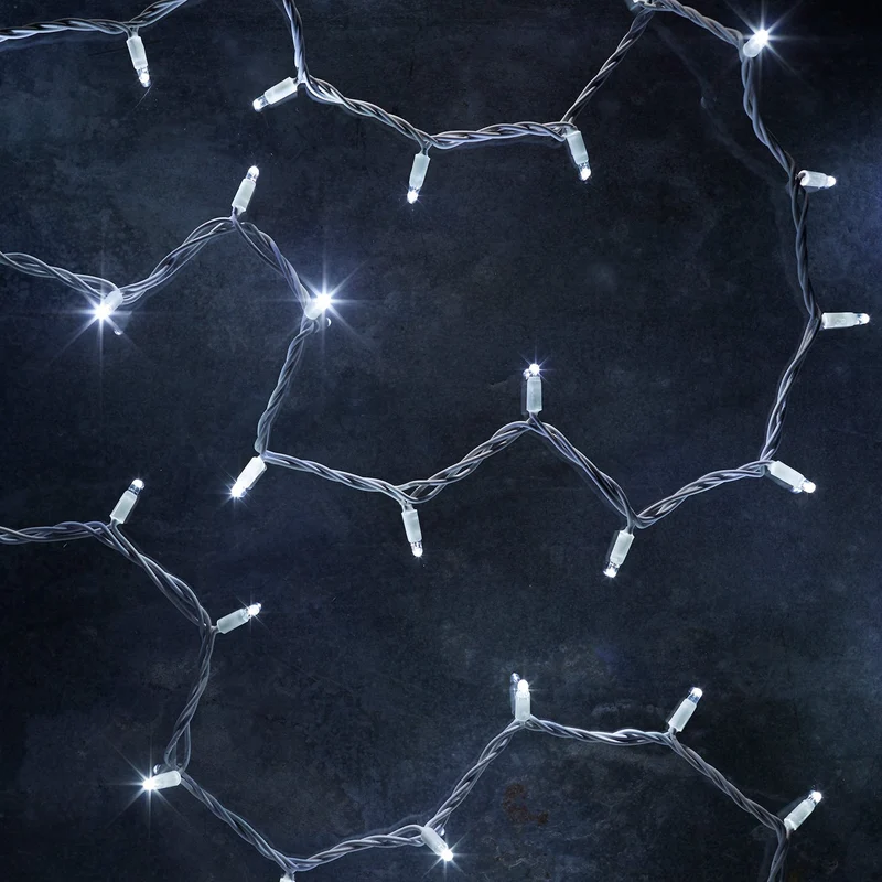 Pro Connect IP67, 105m 1050er LED Lichterkette weiß koppelbar weißes Kabel