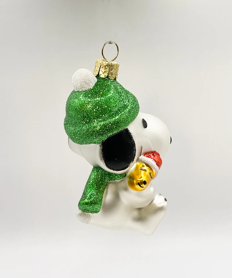 Snoopy freut sich zusammen mit Woodstock auf Weihnachten
