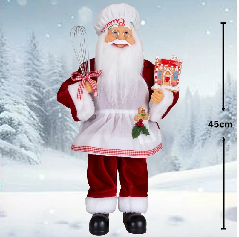 Weihnachtsmann Konditor 'Nicolas' 45cm stehend