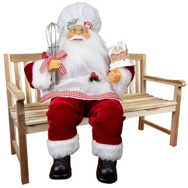 Weihnachtsmann Konditor 'Nicolas' 30cm Kantenhocker