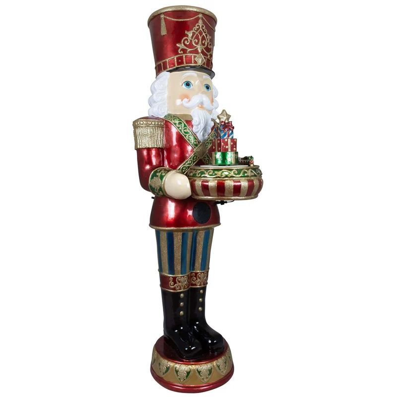 LED XXL Nussknacker 152cm mit Musik