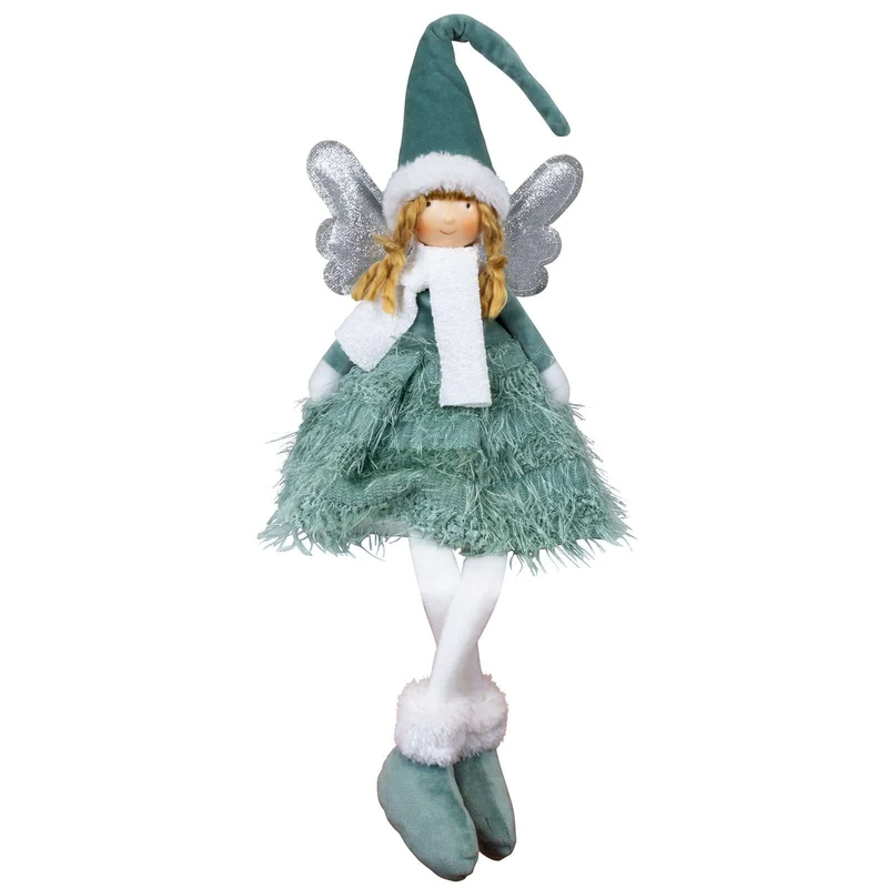 Dekofigur Engel mit LED 26cm (57cm) Kantenhocker