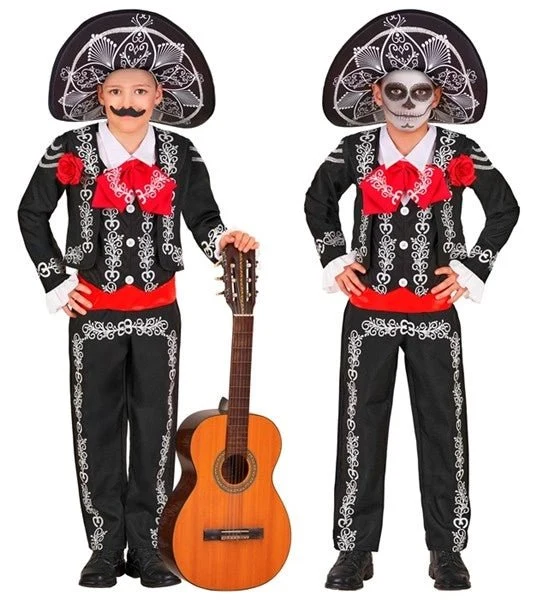 „Día de los Muertos“-Mariachi-Kostüm für Kinder