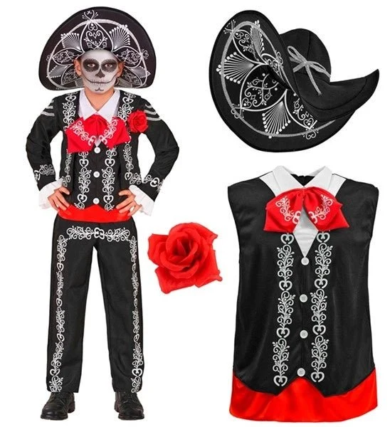 „Día de los Muertos“-Mariachi-Kostüm für Kinder