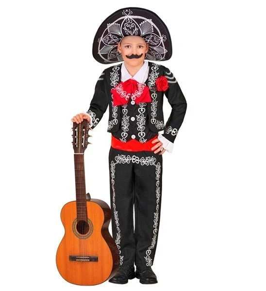 „Día de los Muertos“-Mariachi-Kostüm für Kinder