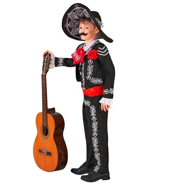 „Día de los Muertos“-Mariachi-Kostüm für Kinder
