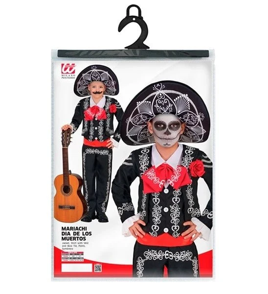 „Día de los Muertos“-Mariachi-Kostüm für Kinder