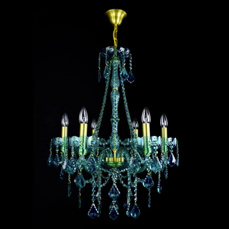 Casa Padrino Luxus Barock Kristall Kronleuchter Gold Ø 60 x H. 76 cm - Prunkvolle Messing Kronleuchter mit böhmischem Kristallglas - Barock Möbel - Edel & Prunkvoll