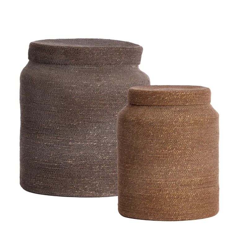 Korb BETANIA 2er-Set Ø25x32,5 & Ø33x38 cm versch. Farben