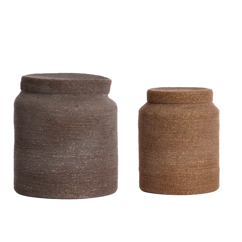 Korb BETANIA 2er-Set Ø25x32,5 & Ø33x38 cm versch. Farben