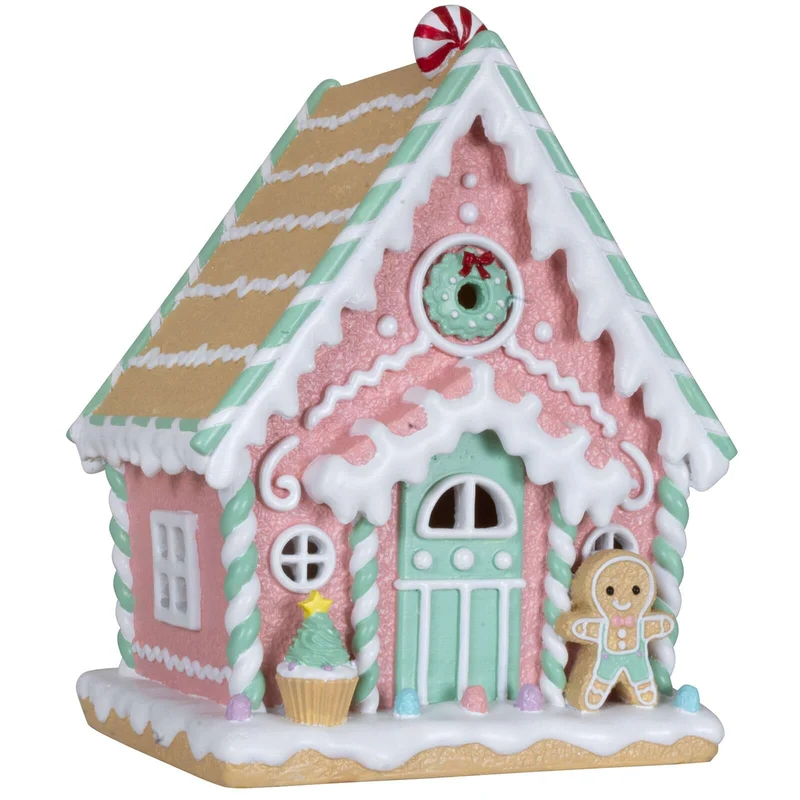 LED Lebkuchenhaus 25cm bunt