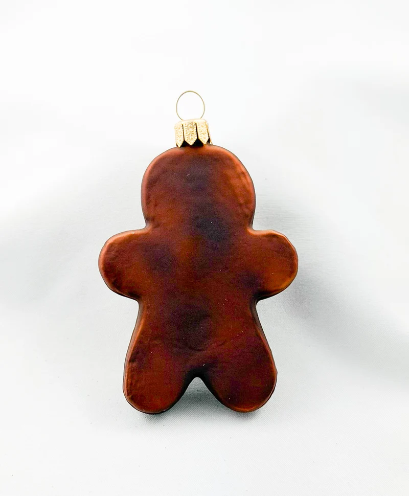 Weihnachtsguetzli Schokoladen-Lebkuchenmann Silber-Schleife