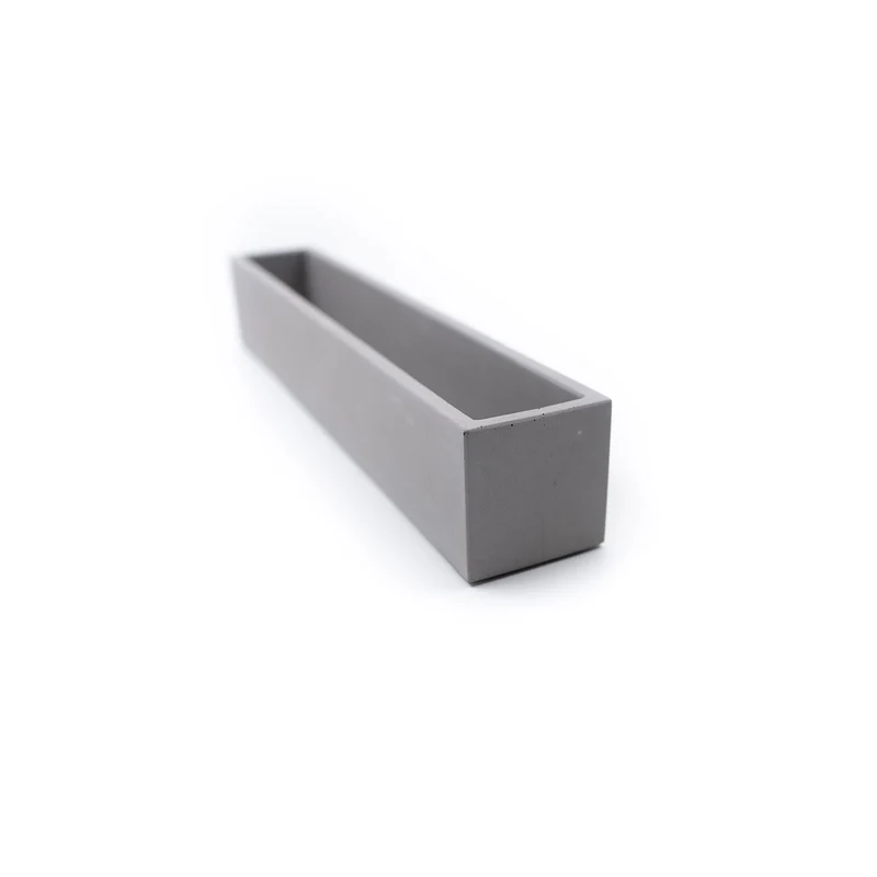 Beton Blumenkasten grau, länglich
