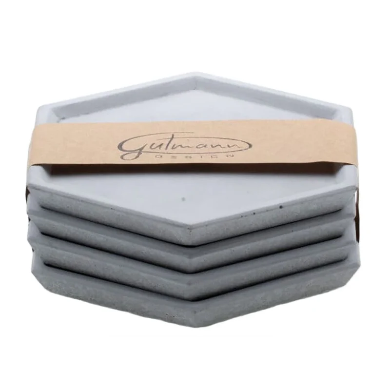 Untersetzer Beton eckig - 4er Set