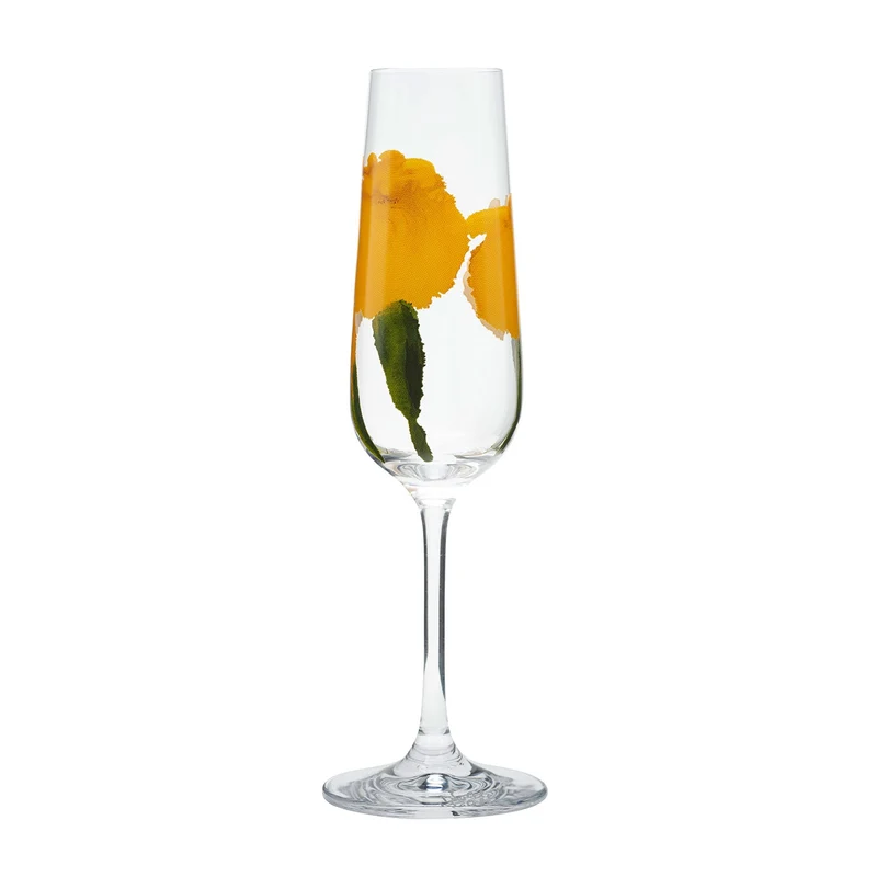 4-teiliges Sektgläser-Set "Sommerblumen"