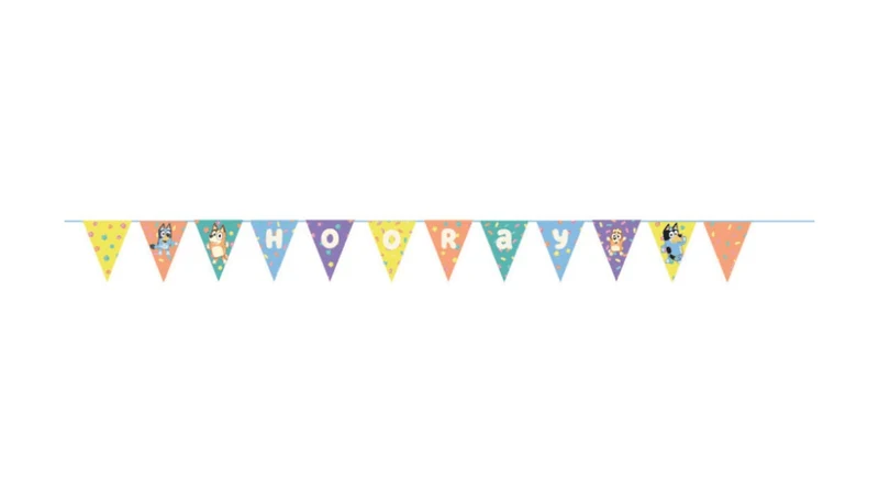 Bluey Hooray Wimpelkette 1,8 m