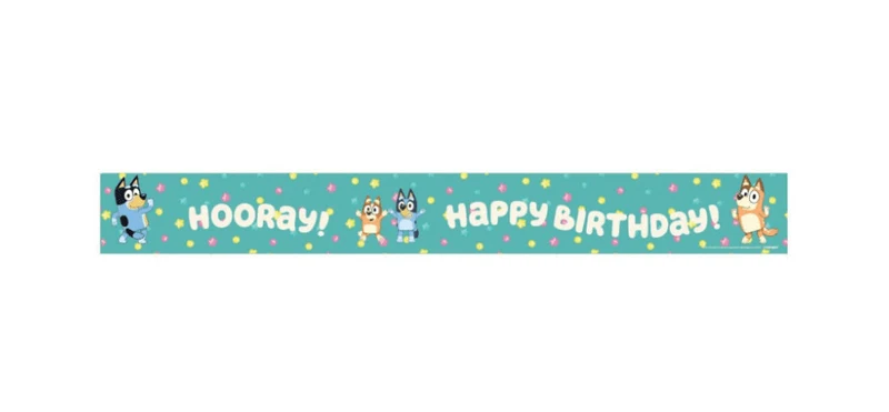 Bluey – schillerndes Geburtstagsbanner, 1,8 m
