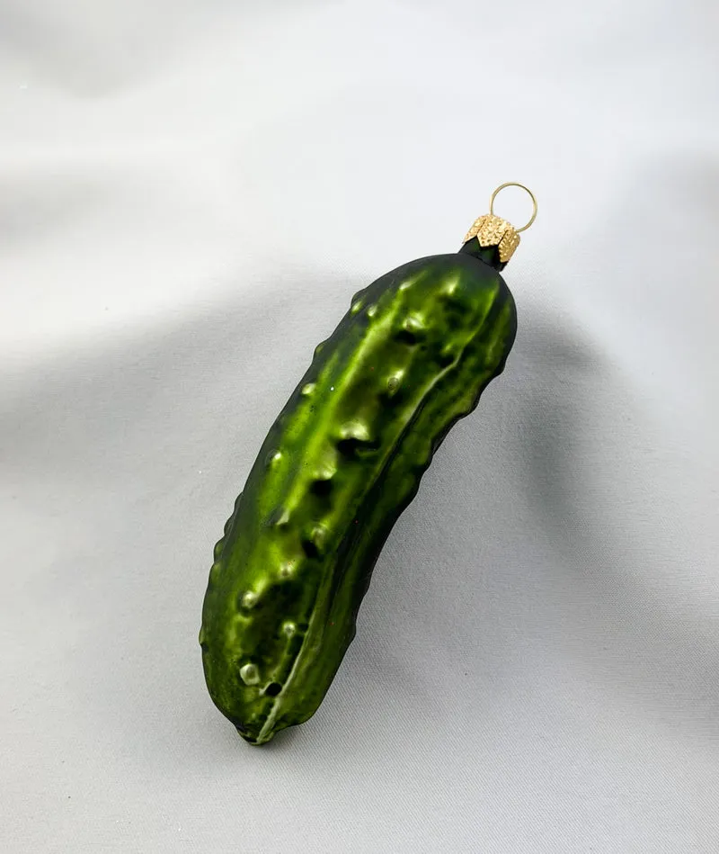 Grosse olivgrüne Weihnachts-Gurke