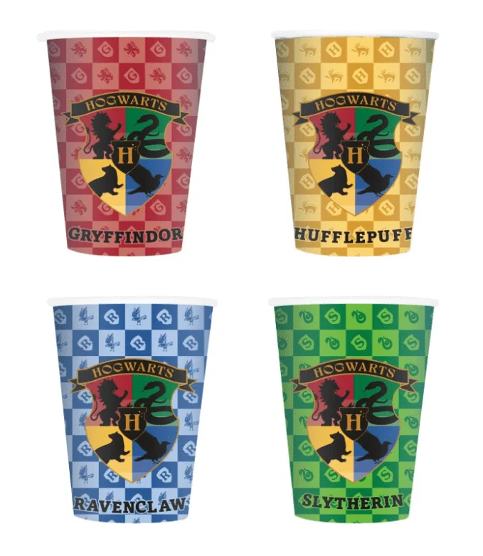 Harry-Potter-Becher 9 oz, 8er-Set