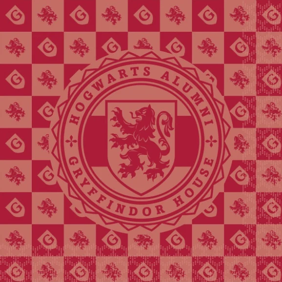 Harry Potter Gryffindor Servietten, 16 Stück