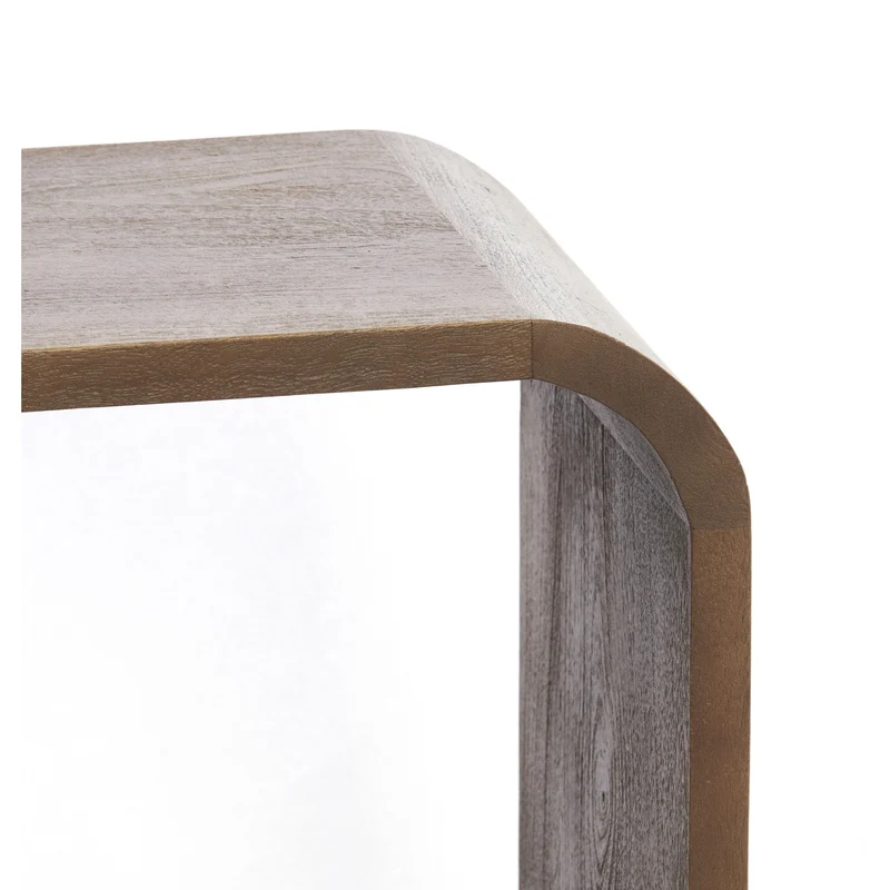 Sideboard LABARE grau-dunkelbraun 140x30x82cm
