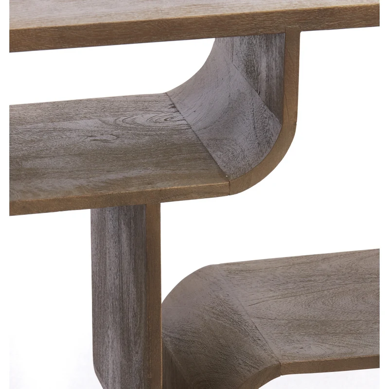 Sideboard LABARE grau-dunkelbraun 140x30x82cm